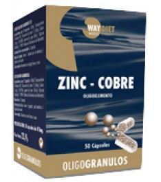 Waydiet Zink + Koper Oligogranulaat 50 Capsules