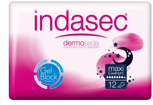 Indasec Maxi Good Night Kompressen 12 stuks