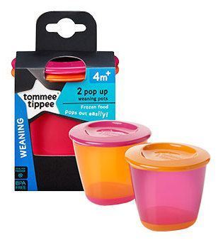 Tommee Tippee Ontdek 2 kleine potjes met deksels