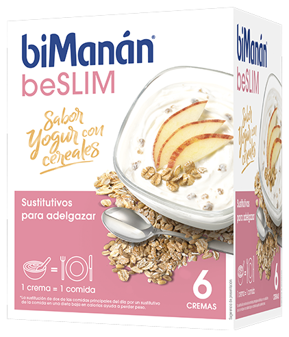 biMan&aacute;n beSlim Yoghurtroom Met Granen 6 Enveloppen