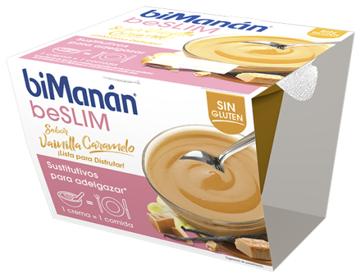 biMan&aacute;n beSlim Vanille & Karamel Cup 210 gr
