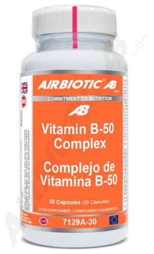 Vitamine B-50 Complex (Geen Gist) 30 Tabletten