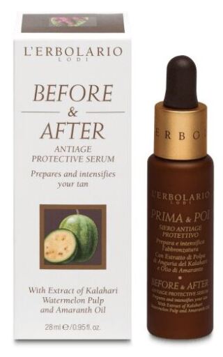 L'Erbolario Voor en na anti-aging beschermend serum 28 ml