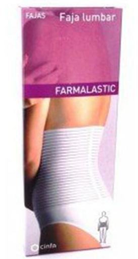 Cinfa Farmalastic Velcro Witte Gordel T/1 75-95