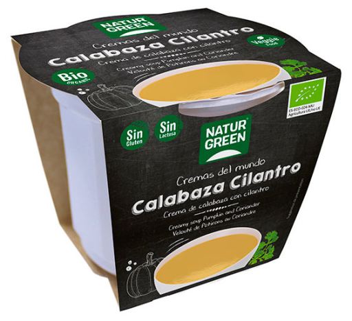 Naturgreen Soep romige pompoen en koriander Bio 310 ml