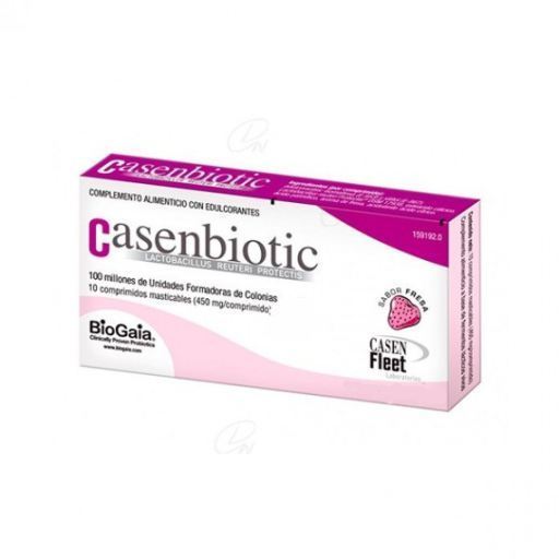 Casen Biotic Aardbei 10 Kauwtabletten