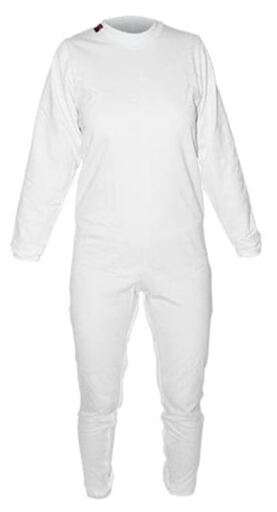 Gedesinfecteerde anti-luier pyjama, volledige lengte, wit, maat S