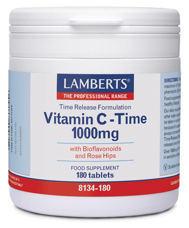 Lamberts Vitamine C 1000 mg met vertraagde afgifte 180 tabletten