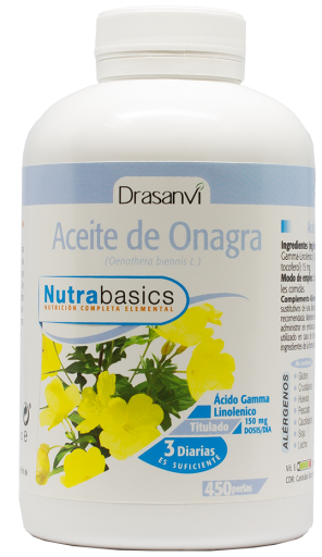 Drasanvi Nutrabasics - Teunisbloemolie 500, 450 eenheden