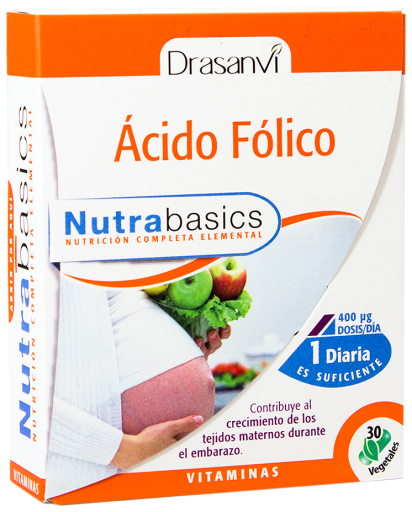Drasanvi Nutrabasics - Foliumzuur 30 Capsules