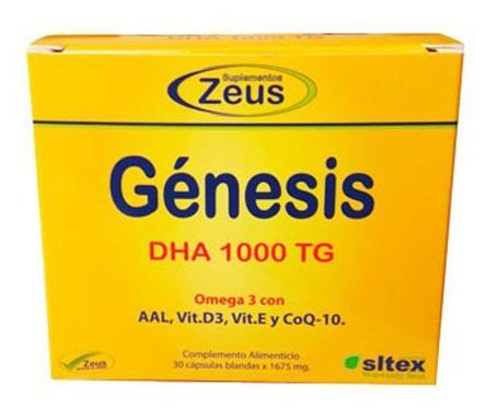 Suplementos Zeus Genesis dha van zeus hoge concentratie dha en antioxidanten