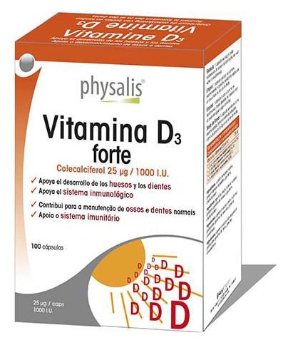 Physalis Vitamine D3 Forte 100 Capsules