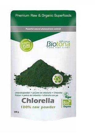 Biotona Chlorella Rauwe Zak 200g Bio