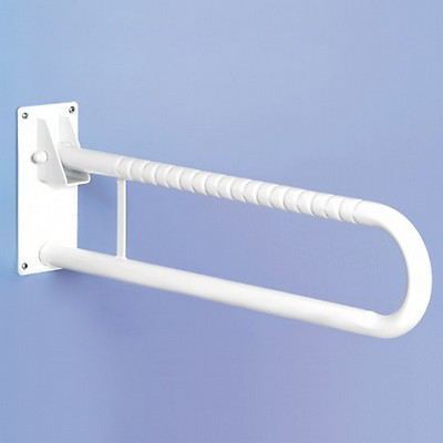 Witte opvouwbare dubbele stang 70 centimeter