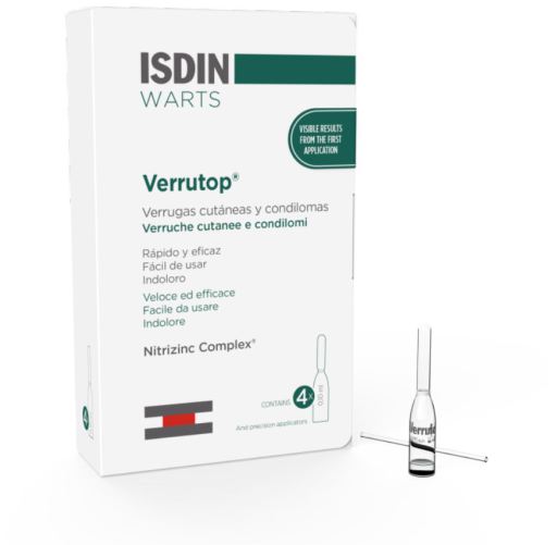 Isdin Verrutop 4 Ampullen van 0,10 ml
