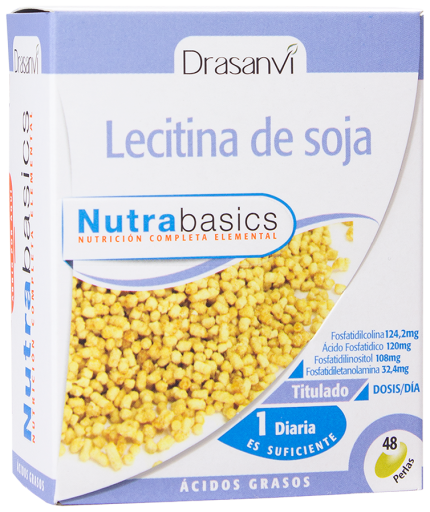 Drasanvi Sojalecithine 1200 mg 48 parels Nutrabasicos