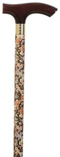 Garcia 1880 Kleine houten kruk met bloemenstempel