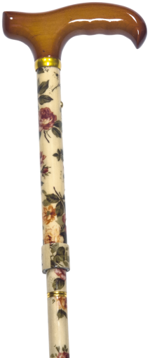 Opvouwbare kruk, stof met bloemen