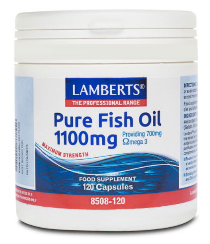 Lamberts Pure visolie 1100 mg met 700 mg omega 3 120 capsules