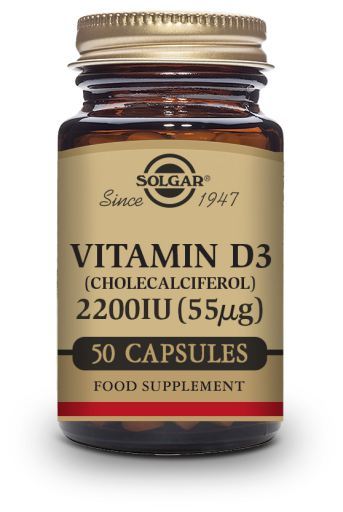 Solgar Vitamine D3 2200 IE (55 &mu;g) (Cholecalciferol) 100 capsules