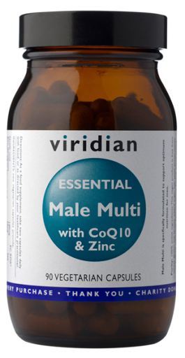 Viridian Multi Essentials voor mannen met CoQ10 en Zinc 90 Plantaardige capsules