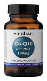 Viridian Co-Q10 met MCT 100 mg 30 Plantaardige capsules