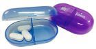 Pocket Pillendoosje 2 Shots 6.5x4x2 cm Lila+Blauw 2 Stuks