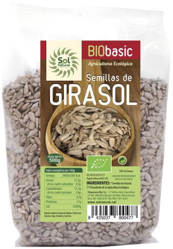 Sol Natural Biologische Zonnebloempitten 500 gr