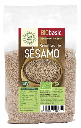 Sol Natural Biologische Natuurlijke Sesamzaden 500 gr