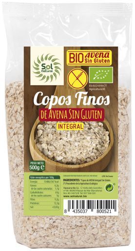 Biologische Glutenvrije Fijne Havervlokken 500 gr