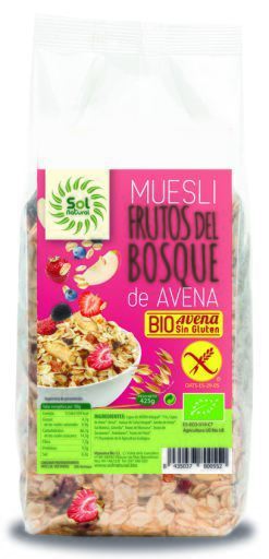 Sol Natural Havermout Muesli F. Del Bosque Bio S-Gluten 425 gr