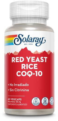 Solaray Rode Gist Rijst Q10 60 Groentecapsules