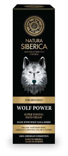 Natura Siberica Alleen voor mannen Super Toning Gezichtscr&egrave;me De Kracht van de Wolf 50 ml
