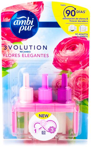 Ambi Pur Navulling Luchtverfrisser 3Volution Roze Bloemen 21 ml