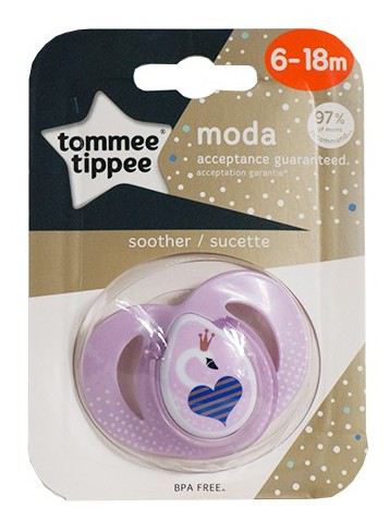Tommee Tippee Mode fopspeen diverse kleuren 6-18 meisje