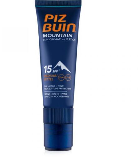 Piz Buin Berg Zonnecr&egrave;me + Lippenstift 20 ml