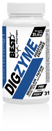 Best Protein Digzyme 60 C&aacute;psules 526 mg Geen smaak