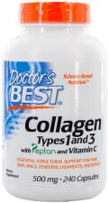 Collageentypes 1 en 3 met peptaan 500 mg 240 capsules Collageentypes 1 en 3 met peptaan 500 mg 240 capsules