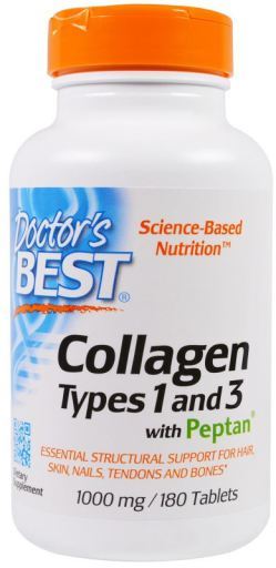 Collageen Types 1 &amp; 3 Met Peptan 1000 Mg 180 Tabletten