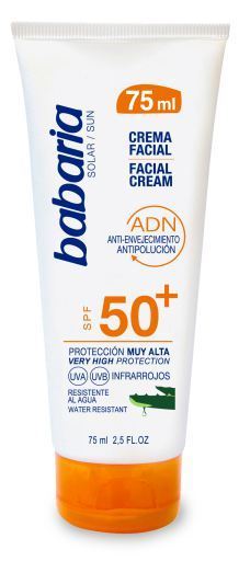 Babaria Zonne Gezichtscr&egrave;me Alo&euml; SPF50+ 75 ml