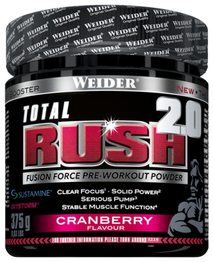 Weider Total Rush 2.0 Bosbes 375 gr