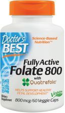 Volledig Actief Foliumzuur 800 met Quatrefolic 800 mcg 60 Veggie Capsules Volledig Actief Foliumzuur 800 met Quatrefolic 800 mcg 60 Veggie Capsules