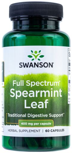 Kruizemuntblad met volledig spectrum 400 mg 60 capsules