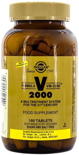 Solgar Vm-2000 180 tabletten