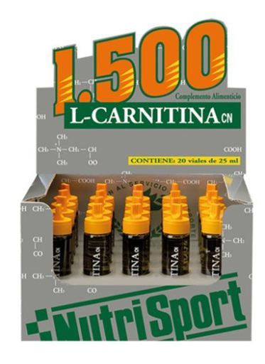 Nutrisport L-Carnitine Aardbei 1500 mg 20 Ampullen