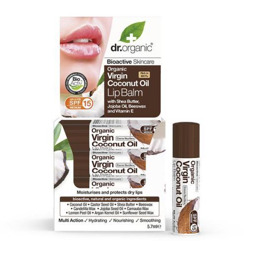 Dr. Organic Biologische Virgin Kokosolie Lippenbalsem 5,7 ml