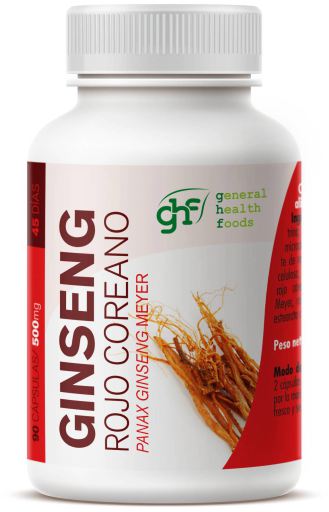 GHF Koreaanse Rode Ginseng 500 mg 90 Capsules