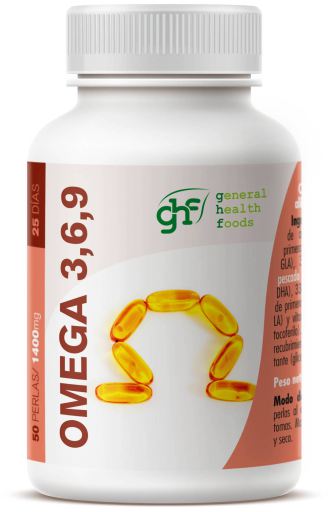 GHF Omega 3,6,9 50 parels 1400 mg