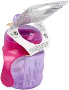 Kinderglas met roze zacht mondstuk 200 ml Kinderglas met roze zacht mondstuk 200 ml