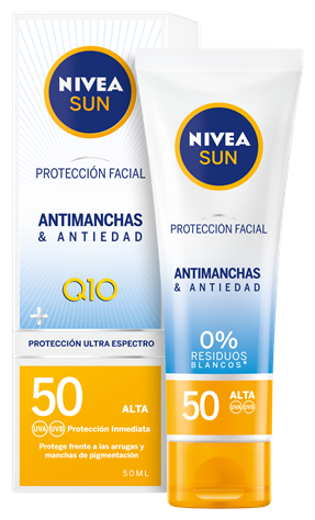 Nivea Sun Anti-vlek & Anti-aging UV Gezichtsbescherming Q10 SPF 50+ 50 ml
